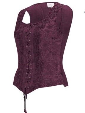 Holy Clothing Breanna Bodice Deadly Nightshade Corset Style Romantic 2X